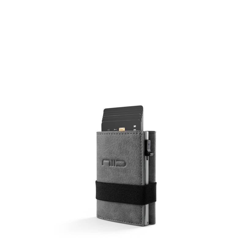 NIID Slide II Vegan Leather Mini Wallet Dark Green