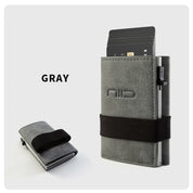 NIID Slide II Vegan Leather Mini Wallet Grey 