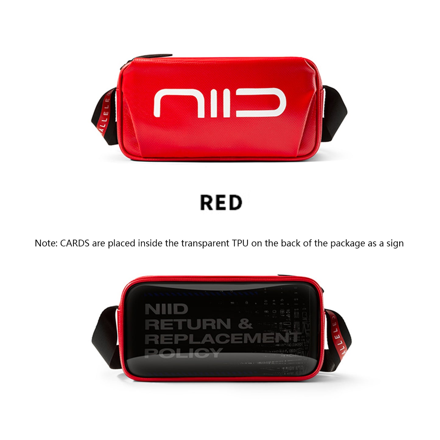 Mga Pahayag ng NIID S1 Sling Bag Red 