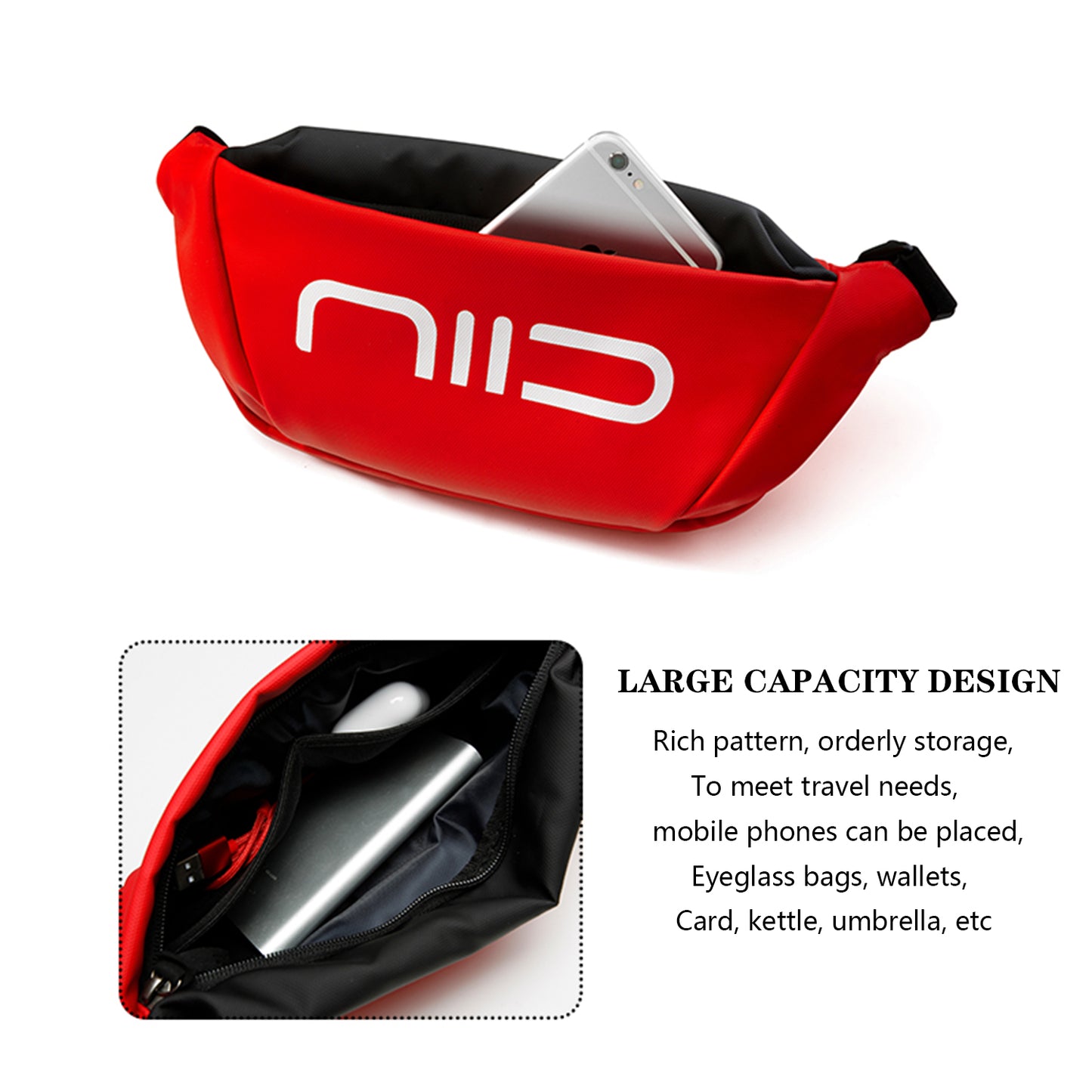 Mga Pahayag ng NIID S3 Chest Bag Red 